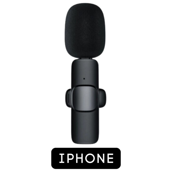 Microfone Lapela Wireless Sem Fio Para iPhone