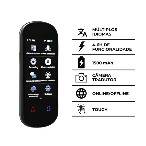 Dispositivo Tradutor de Idiomas Online e Offline Portátil - Image 7
