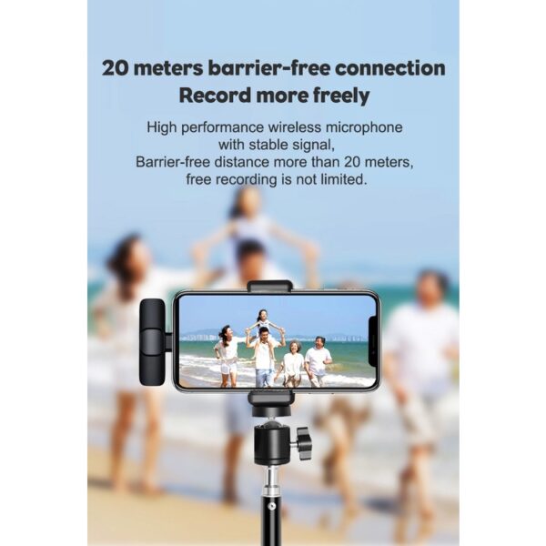 Microfone Lapela Wireless Sem Fio Para iPhone - Image 6