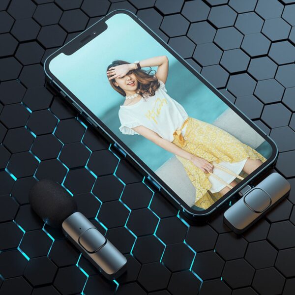 Microfone Lapela Wireless Sem Fio Para iPhone - Image 8