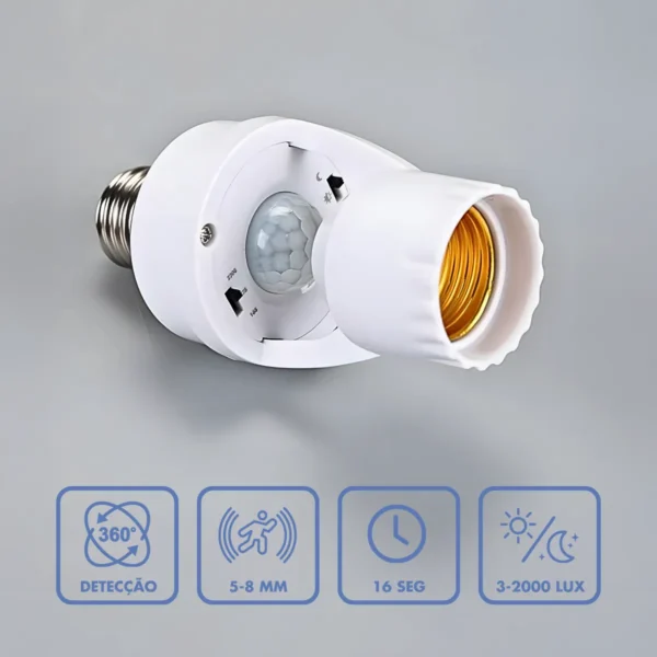 Sensor De Presença Com Fotocélula Para Lâmpada Soquete E27 - Image 5